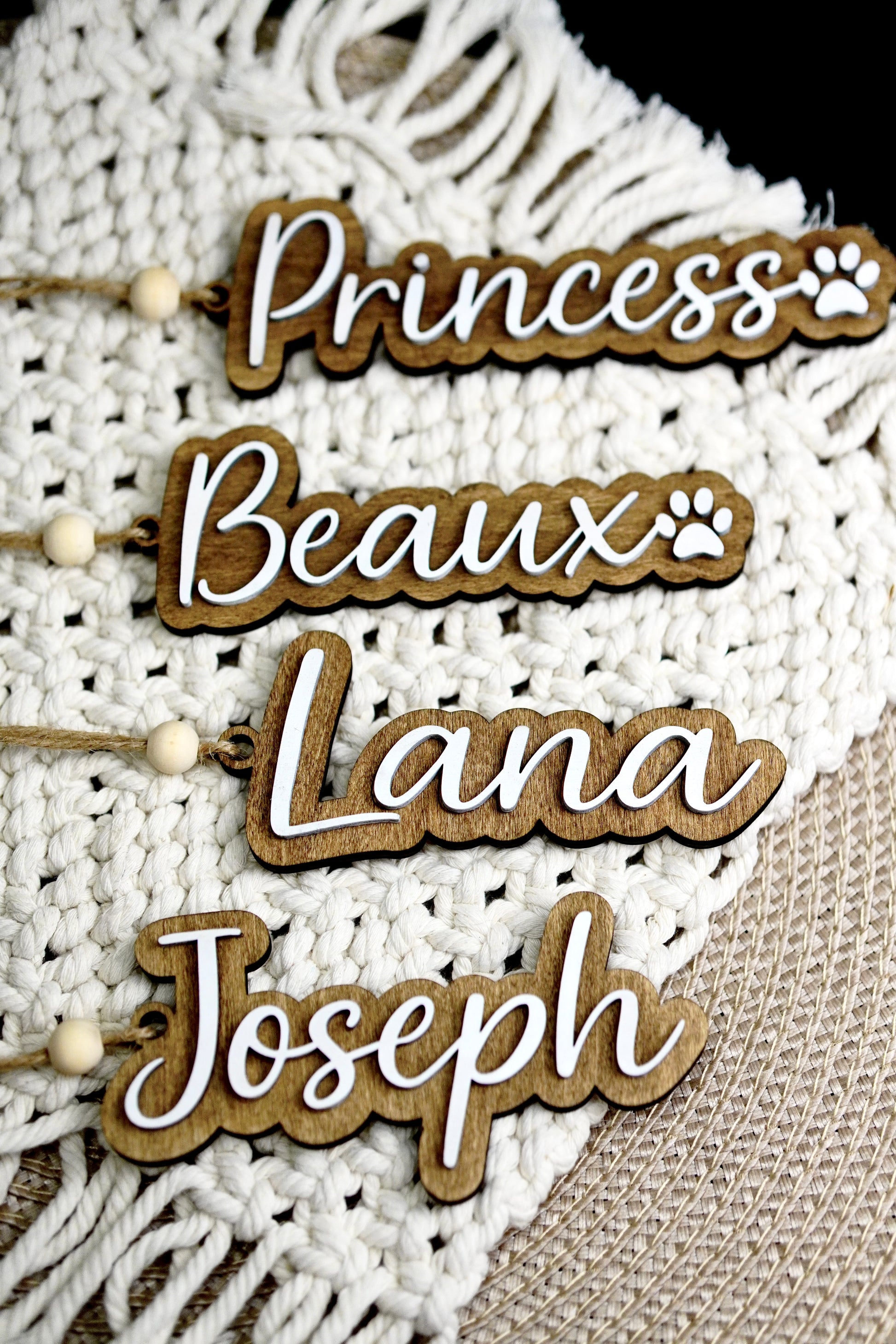 Personalized Wooden Stocking Tags