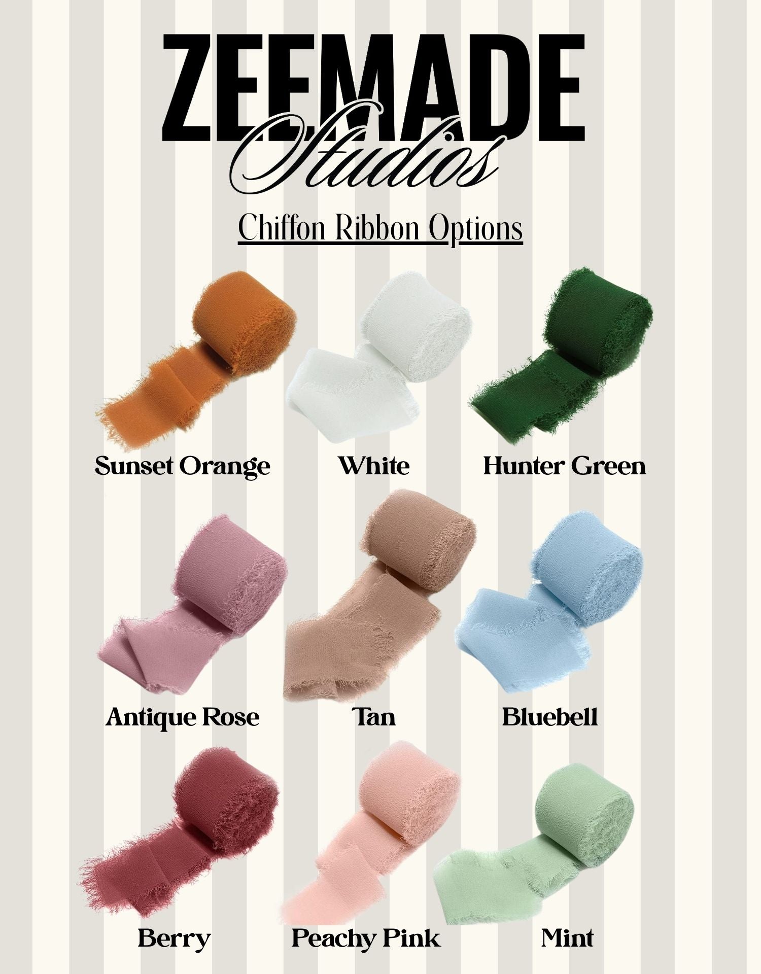 Newborn Announcement Scalloped Chiffon