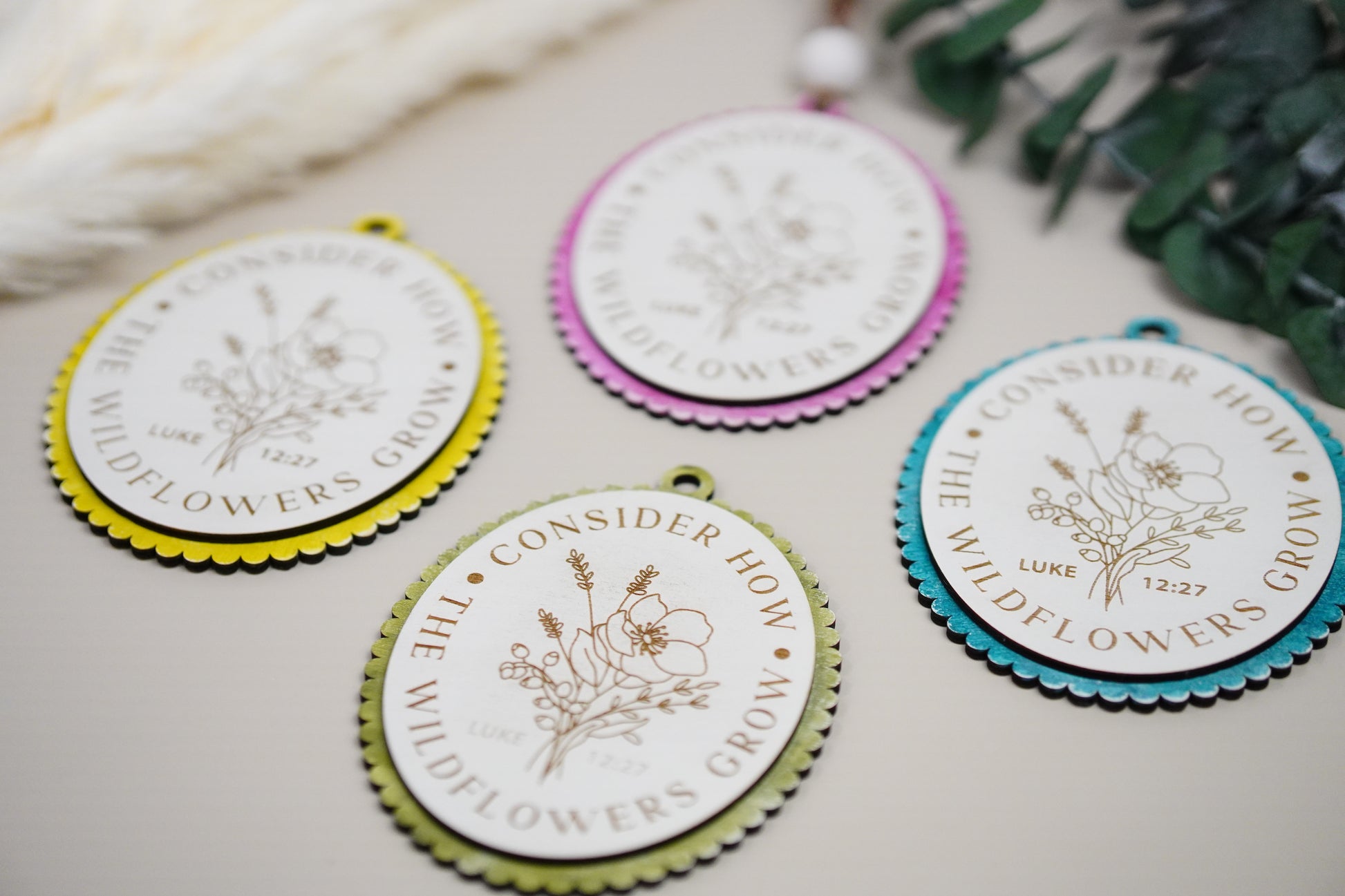 Luke 12:27 Ornament – Consider How the Wildflowers Grow
