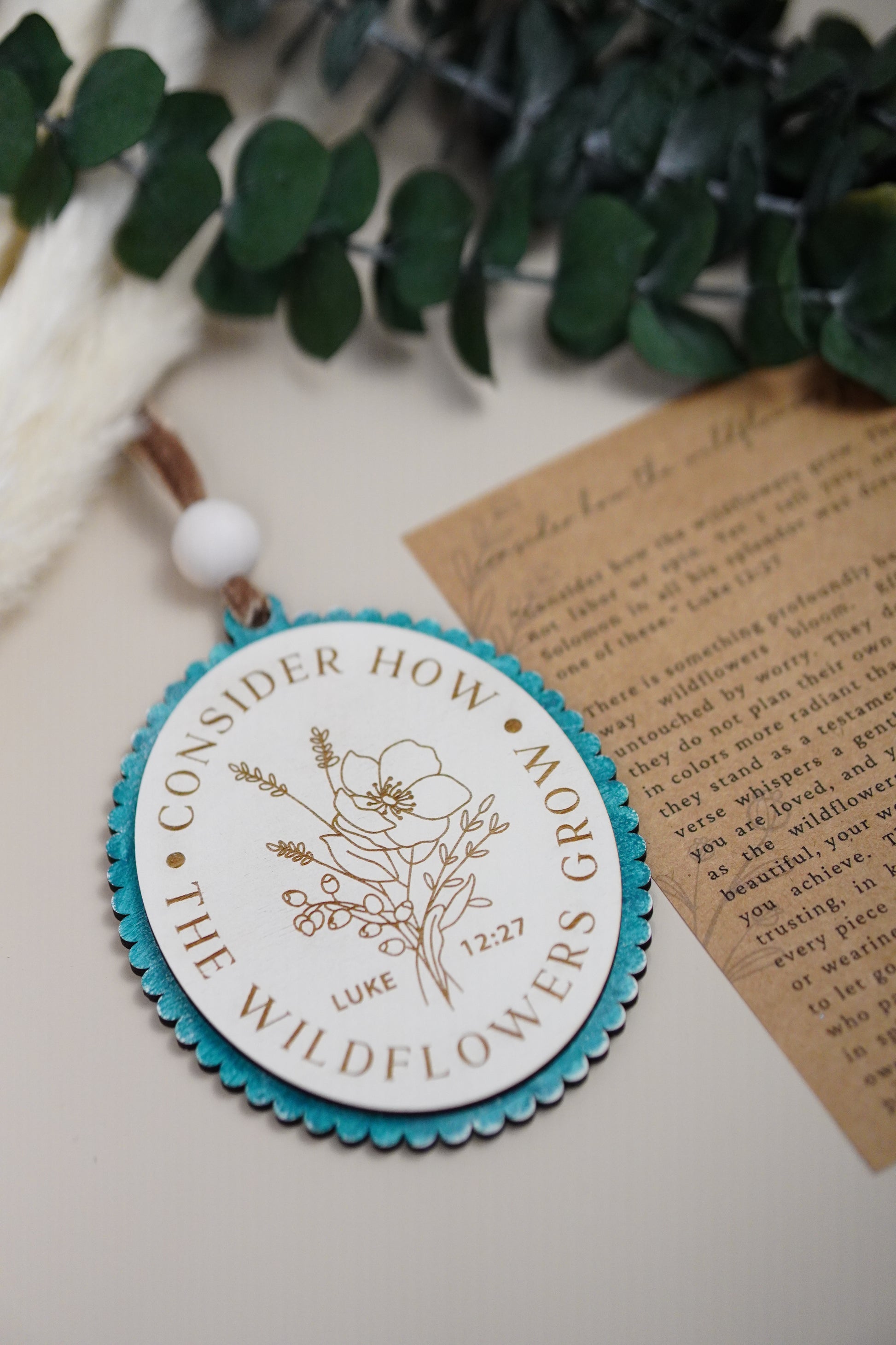 Luke 12:27 Ornament – Consider How the Wildflowers Grow