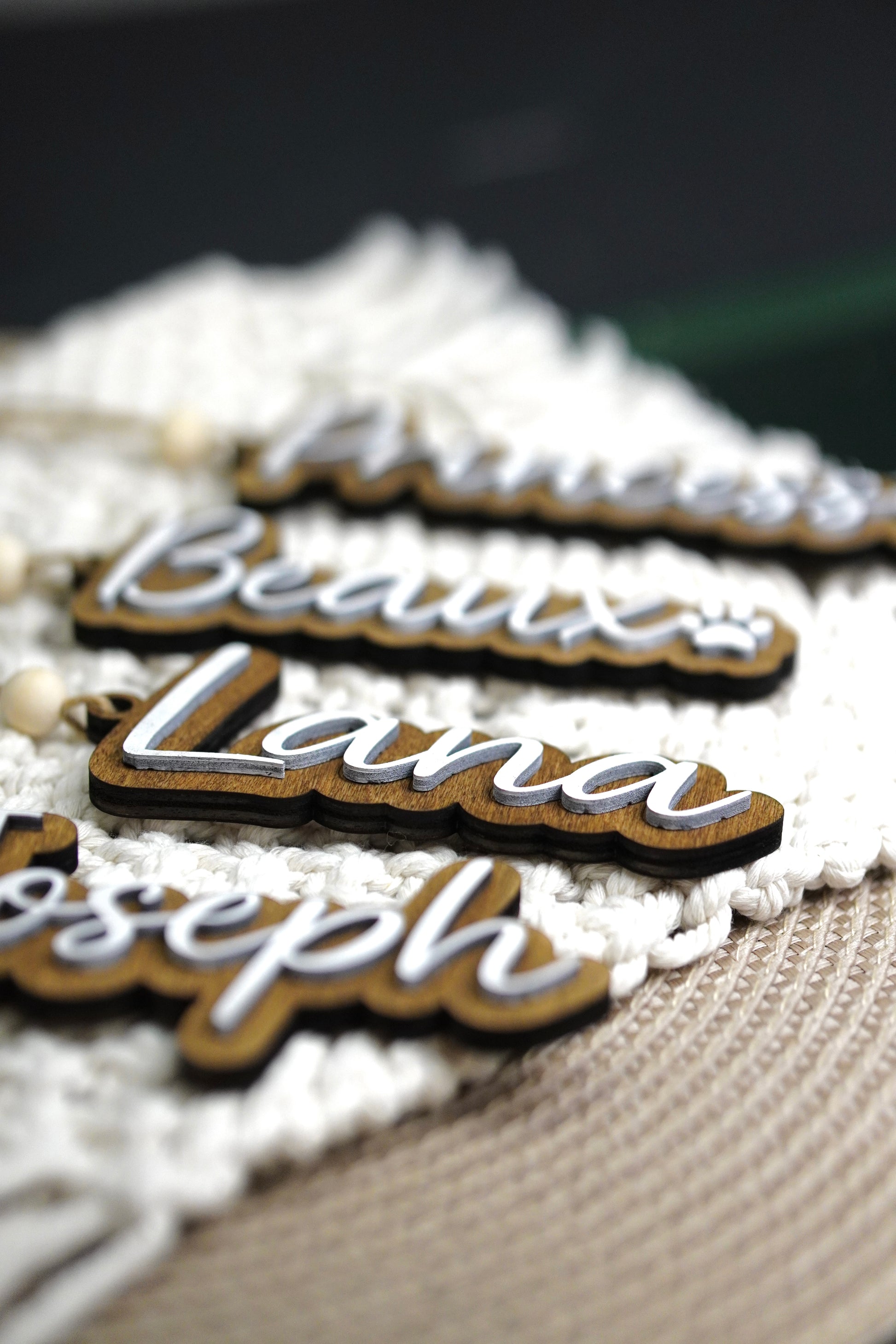 Personalized Wooden Stocking Tags